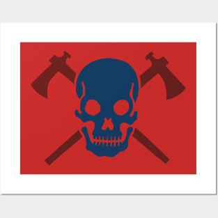 Skull Tomahawk Posters and Art